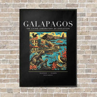 Thumbnail for GALAPAGOS - Poster - Canvas Framed - Black
