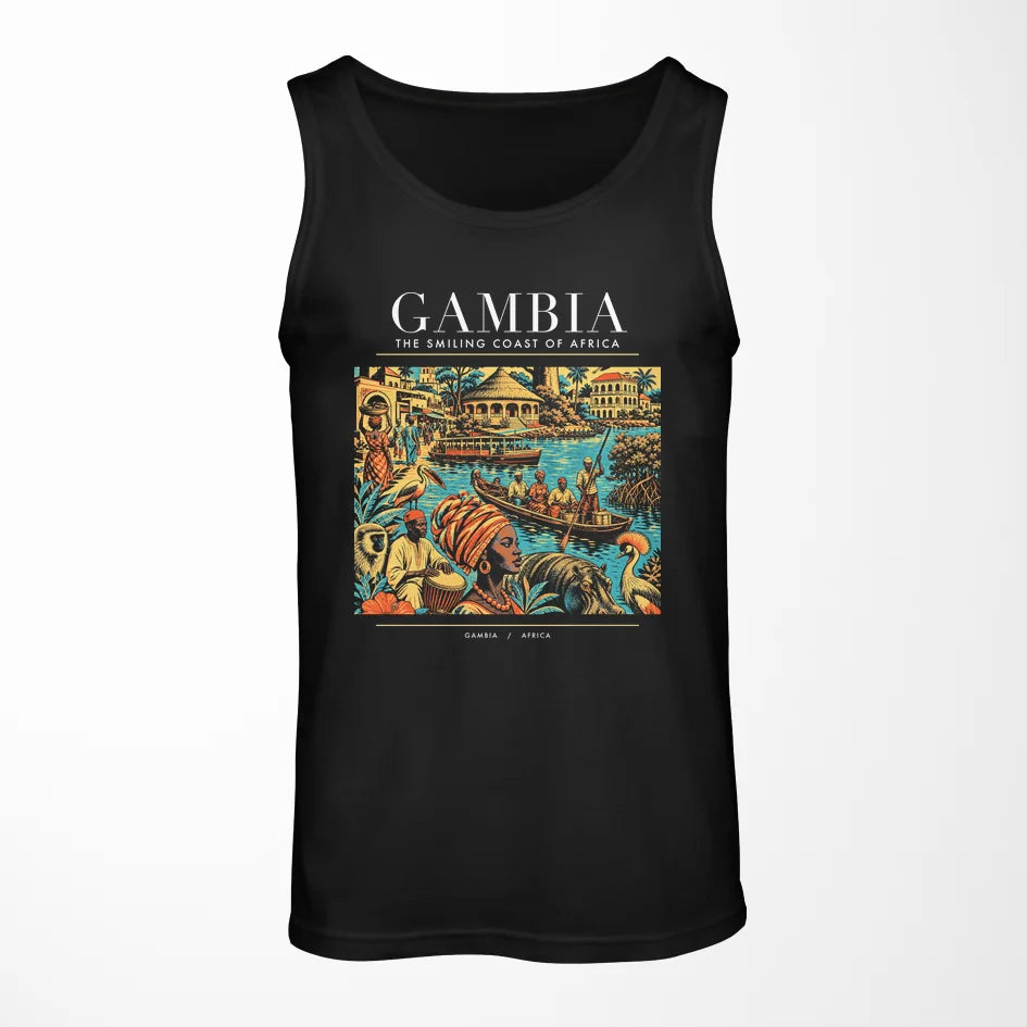 GAMBIA - Poster - Tank Top - Black