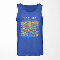 Thumbnail for GAMBIA - Poster - Tank Top - Blue