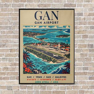 GAN - Poster - Canvas Framed - Beige