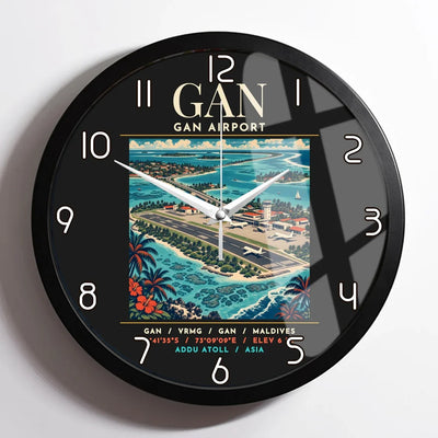 GAN - Poster - Wall Clock Framed - Black