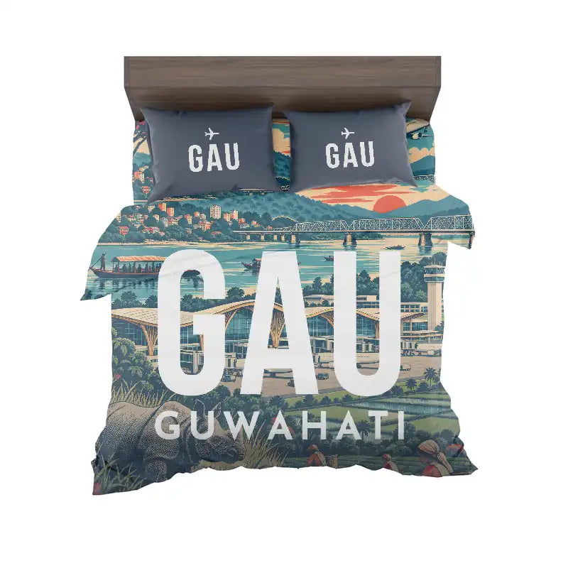 Lokpriya Gopinath Bordoloi International Airport Guwahati (GAU) Bedding Sets & Blankets - Bedding Set - Scene