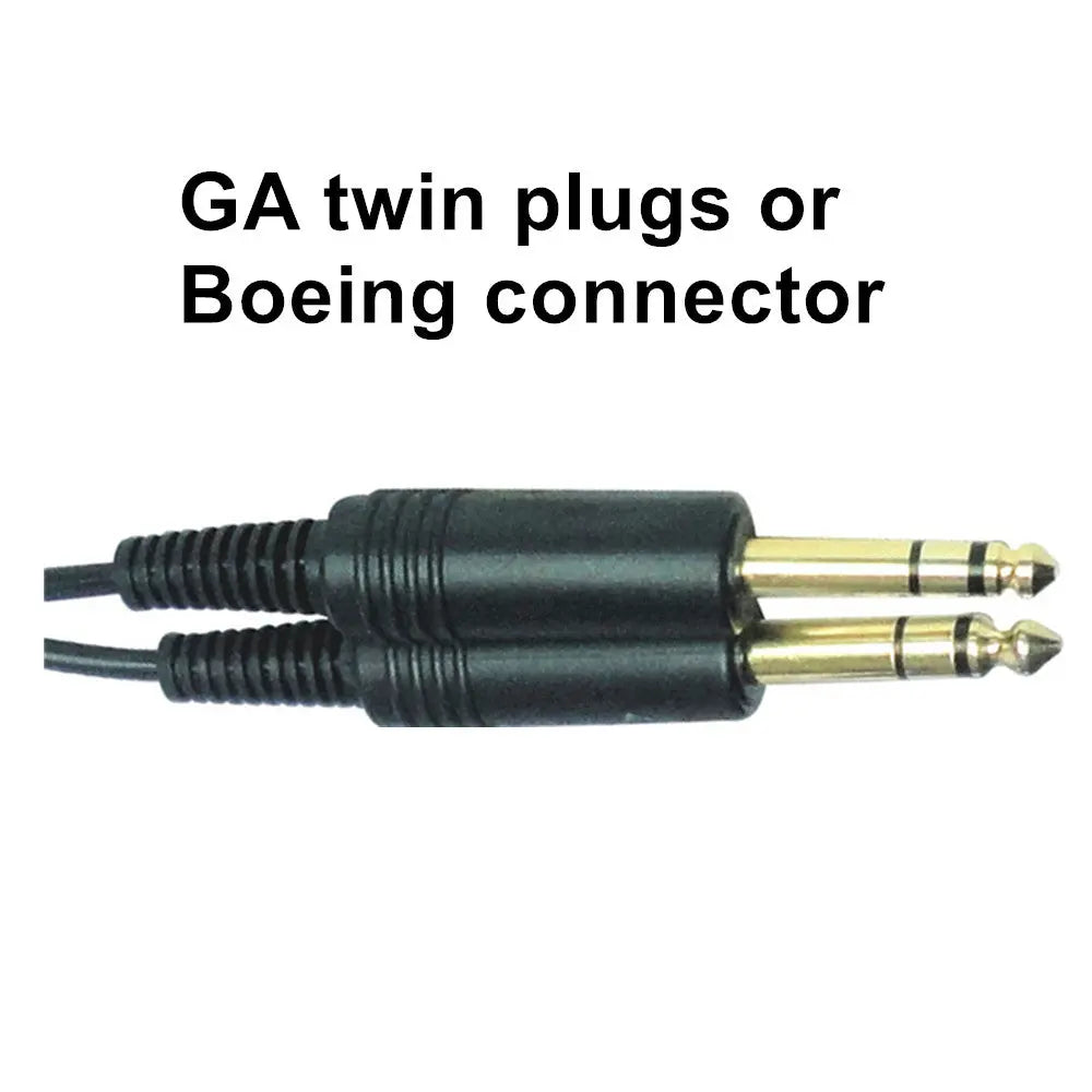 Black Colour In-ear Aviation Headset Aviation Headphones Passive Noise Cancelling For Pilot And Passenger Students