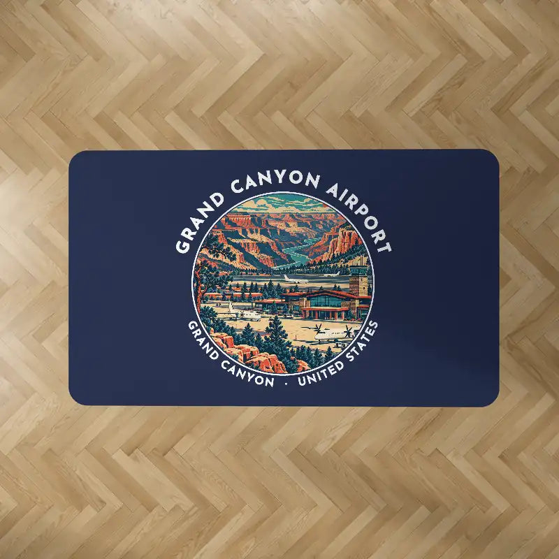 Grand Canyon Airport (GCN) Carpets - Carpet Rectangle - Badge - Dark Blue V2