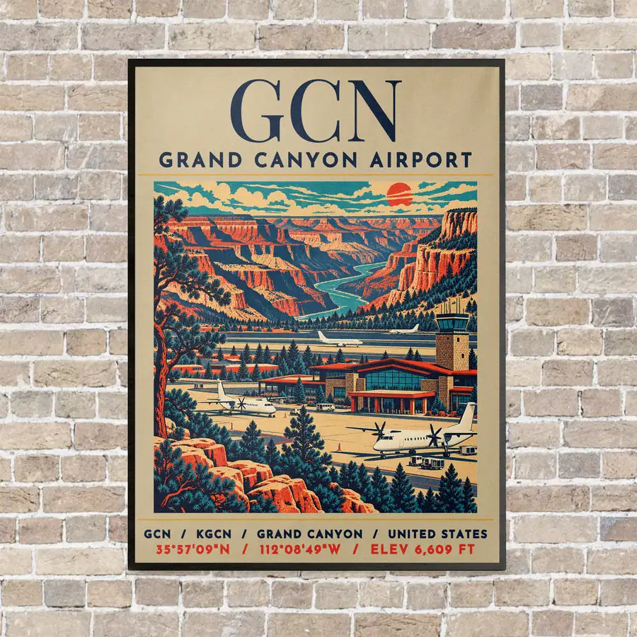 GCN - Poster - Canvas Framed - Beige