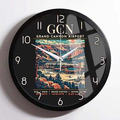 GCN - Poster - Wall Clock Framed - Black