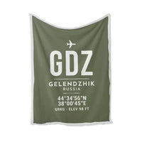 Thumbnail for Gelendzhik Airport (GDZ) Bedding Sets & Blankets - Blanket - ID Tag - Green Army
