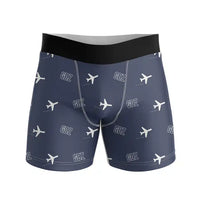 Thumbnail for Gelendzhik Airport (GDZ) Men Boxers - Pattern - Navy Blue