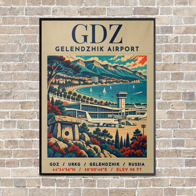 GDZ - Poster - Canvas Framed - Beige