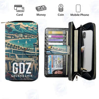 Thumbnail for Gelendzhik Airport (GDZ) Leather Wallets - Zip Long Wallet - Scene