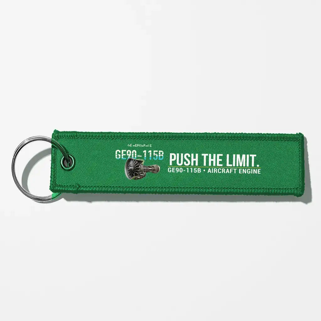 GE GE90-115B Engine Aviator Key Chains - Green