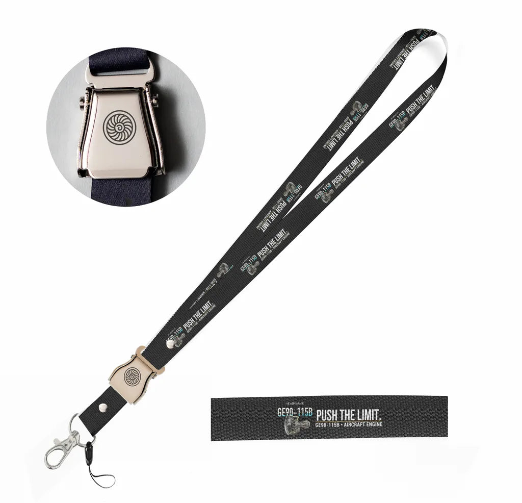 GE90-115B seat belt lanyard - black