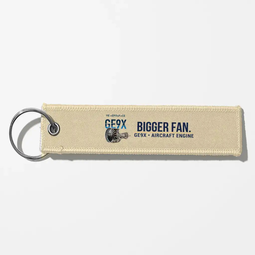 GE GE9X Engine Aviator Key Chains - Beige