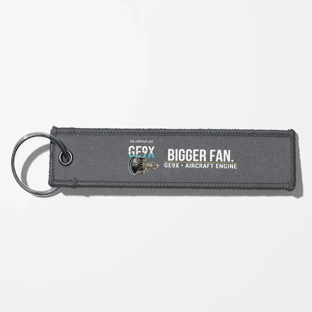 GE GE9X Engine Aviator Key Chains - Gray
