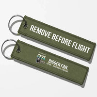 Thumbnail for GE GE9X Engine Aviator Key Chains - Green Army - Remove Before Flight