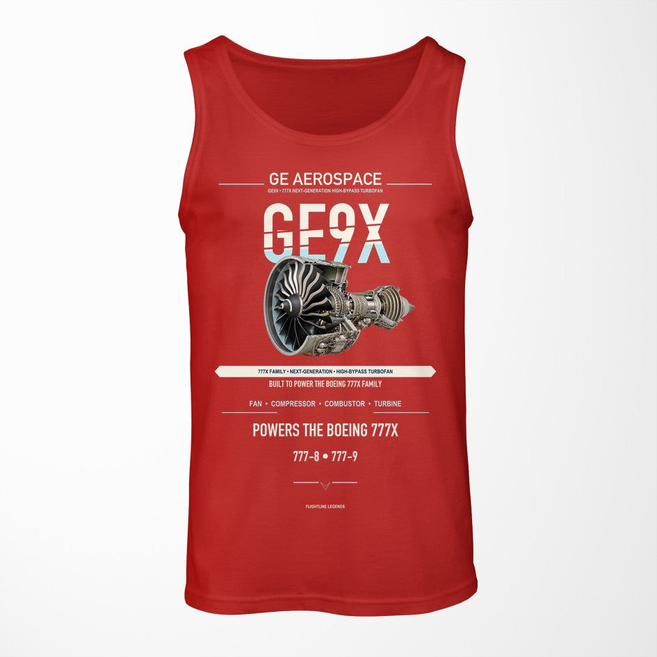 GE9X design on red tank top