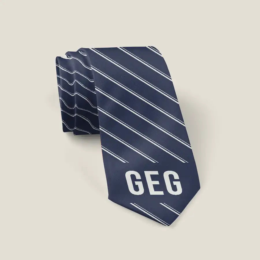 Spokane International Airport (GEG) Ties - Tie - Stripe - Navy Blue