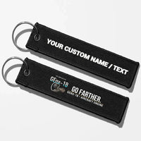 Thumbnail for GE GEnx-1B Engine Aviator Key Chains - Black - Personalized