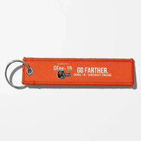Thumbnail for GE GEnx-1B Engine Aviator Key Chains - Orange
