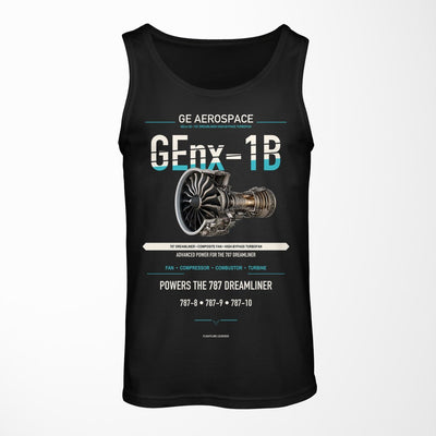 GEnx-1B design on black tank top