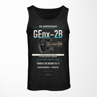 GEnx-2B design on black tank top
