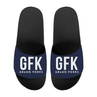 Thumbnail for Grand Forks International Airport (GFK) Slippers & Flip Flops - Slippers - Sport - Code - Navy Blue