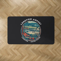 Thumbnail for East Texas Regional Airport (GGG) Carpets - Carpet Rectangle - Badge - Black V2