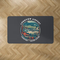 Thumbnail for East Texas Regional Airport (GGG) Carpets - Carpet Rectangle - Badge - Dark Gray V2