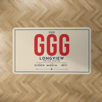 Thumbnail for East Texas Regional Airport (GGG) Carpets - Carpet Rectangle - ID Tag - Beige V2