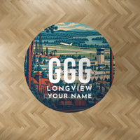 Thumbnail for East Texas Regional Airport (GGG) Carpets - Carpet Round - Scene + Name V2