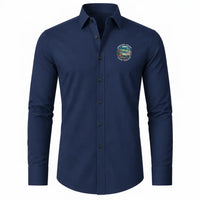 Thumbnail for East Texas Regional Airport (GGG) Shirts - Long Sleeve Shirt - Badge - Dark Blue