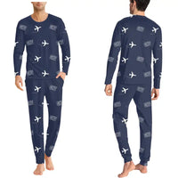 Thumbnail for Brașov-Ghimbav International Airport (GHV) Pajamas - Men Pajamas - Navy Blue