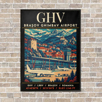 Thumbnail for GHV - Poster - Canvas Framed - Black