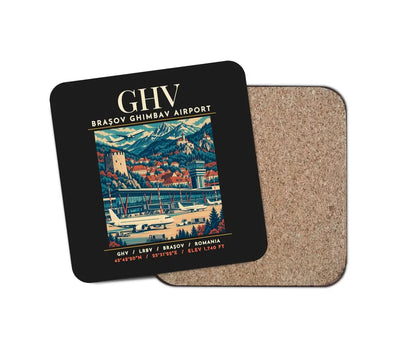 GHV - Poster - Coaster - Black
