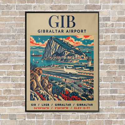 GIB - Poster - Canvas Framed - Beige