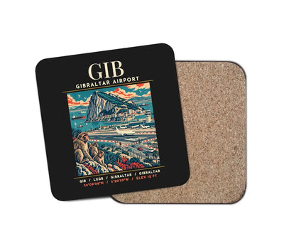 GIB - Poster - Coaster - Black