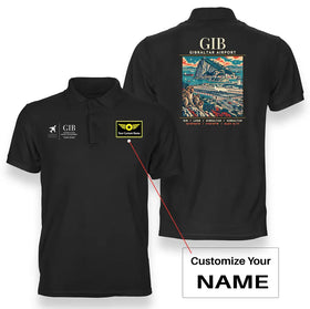 Gibraltar Airport (GIB) Premium Polo T-Shirts