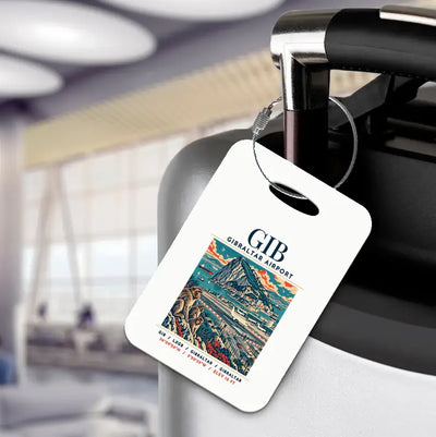 GIB - Poster - Luggage Tag - White