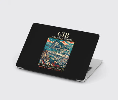 GIB - Poster - MacBook Case - Black