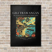 Thumbnail for GILI TRAWANGAN - Poster - Canvas Framed - Black