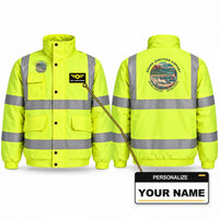 Thumbnail for Grand Junction Regional Airport (GJT) Reflective Winter Jackets - Badge + Name - Fluorescent Yellow