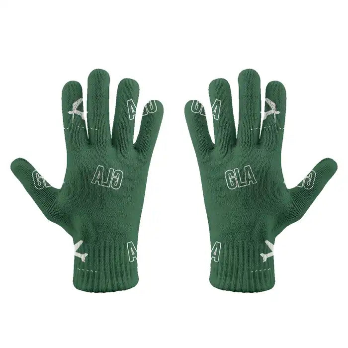 Glasgow Airport (GLA) Gloves - Gloves - Full - Pattern - Green