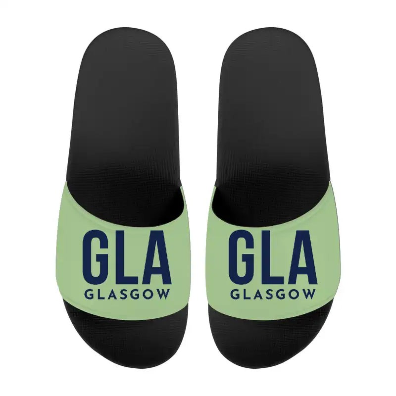 Glasgow Airport (GLA) Slippers & Flip Flops - Slippers - Sport - Code - Light Green