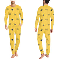 Thumbnail for Grenoble-Isère Airport (GNB) Pajamas - Men Pajamas - Yellow