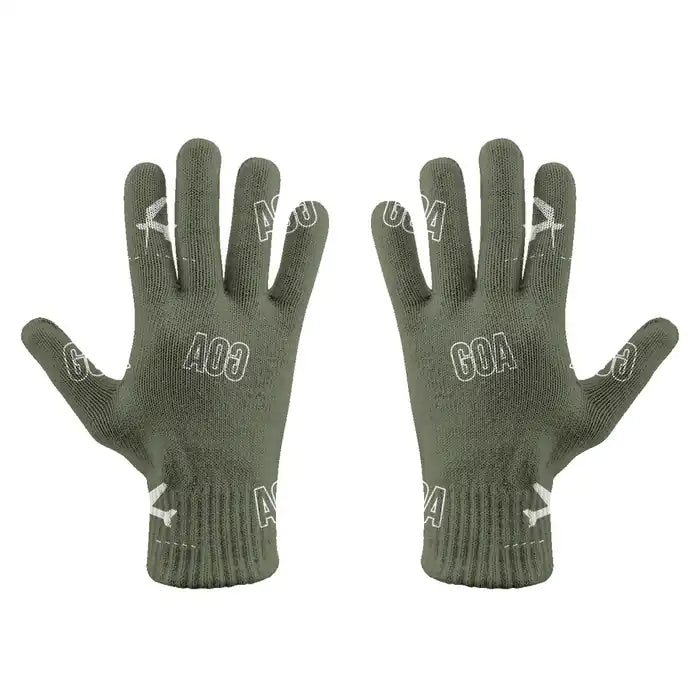 Genoa Cristoforo Colombo Airport (GOA) Gloves - Gloves - Full - Pattern - Green Army