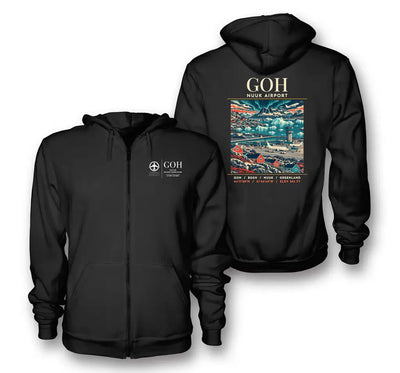 GOH - Poster - Zipped Hoodie - Black