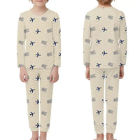 Thumbnail for Manohar International Airport Mopa (GOX) Pajamas - Children Pajamas - Beige