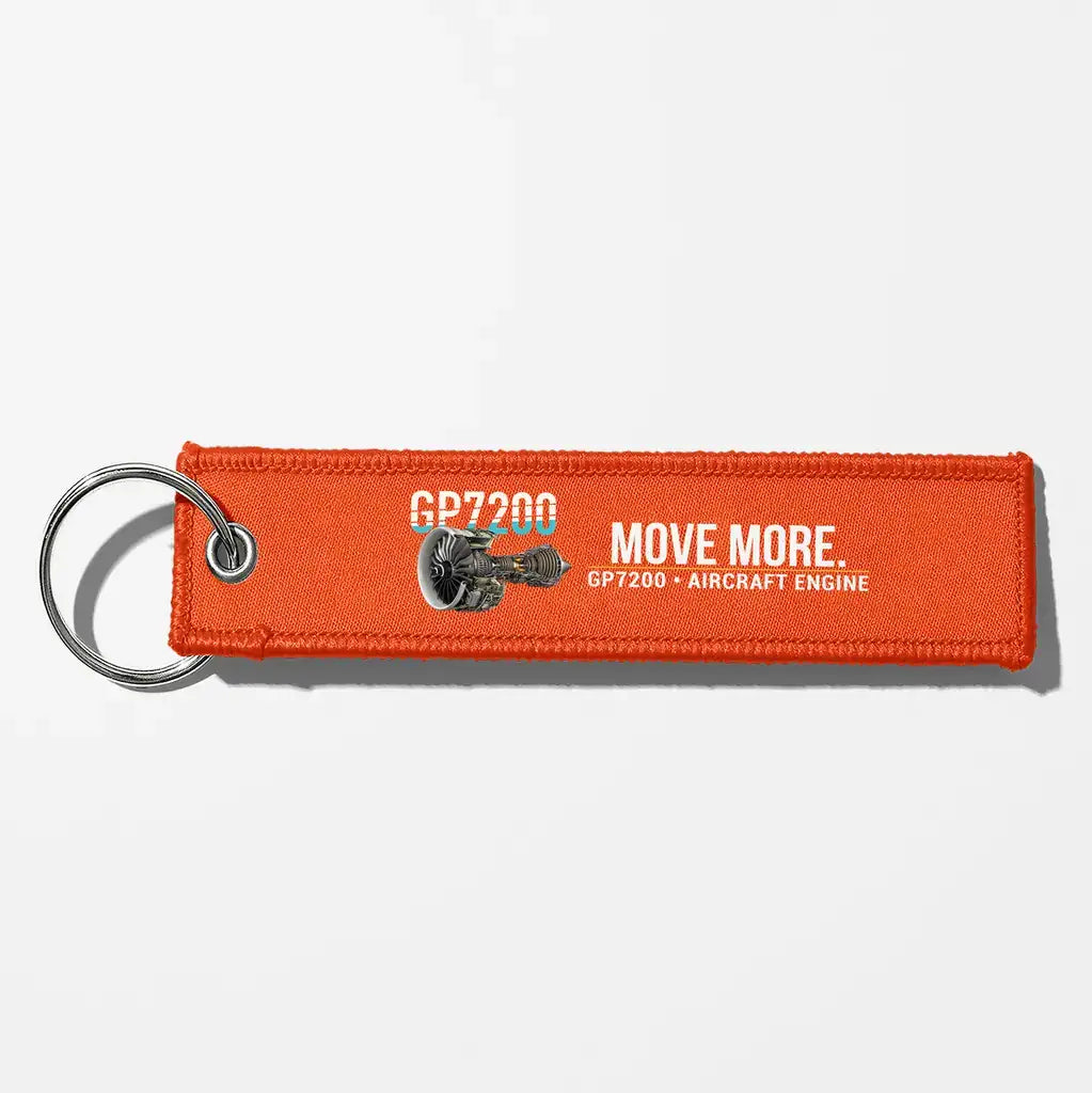 Engine Alliance GP7200 Engine Aviator Key Chains - Orange