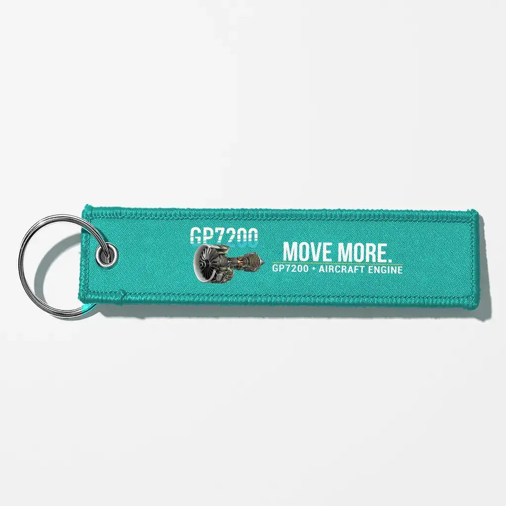 Engine Alliance GP7200 Engine Aviator Key Chains - Turquoise