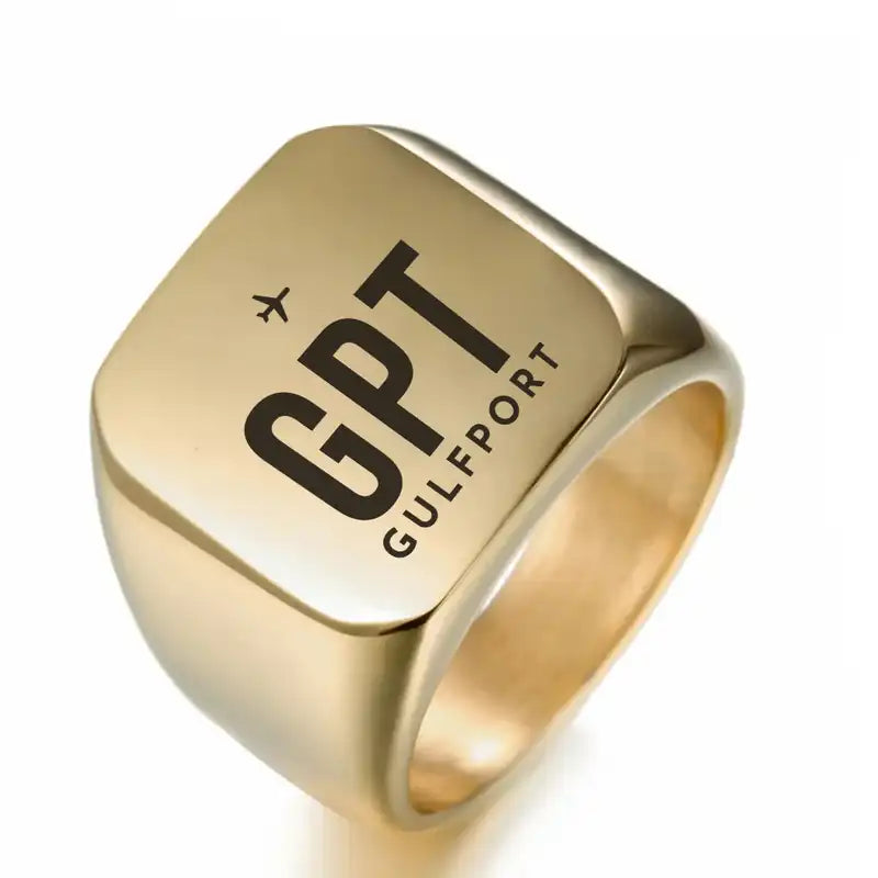 Gulfport–Biloxi International Airport (GPT) Rings - Ring - Golden
